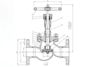 DJ-100F Клапан запорный криогенный с длинным штоком
