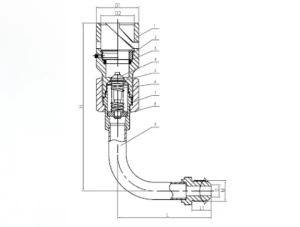 DHJ-10F (G) Штуцер газовозвратный СПГ