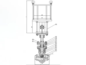 3/4 J-P5HP-C25B-PC V9A Запорный клапан с пневмоприводом дн. 20